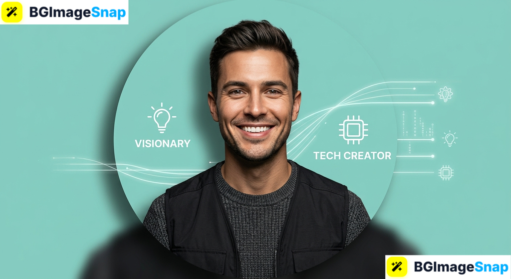 High contrast studio cutout portrait representing best pics for profile picture for creators