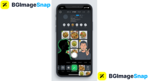 green screen on instagram story effect placing a creator in front of a custom background