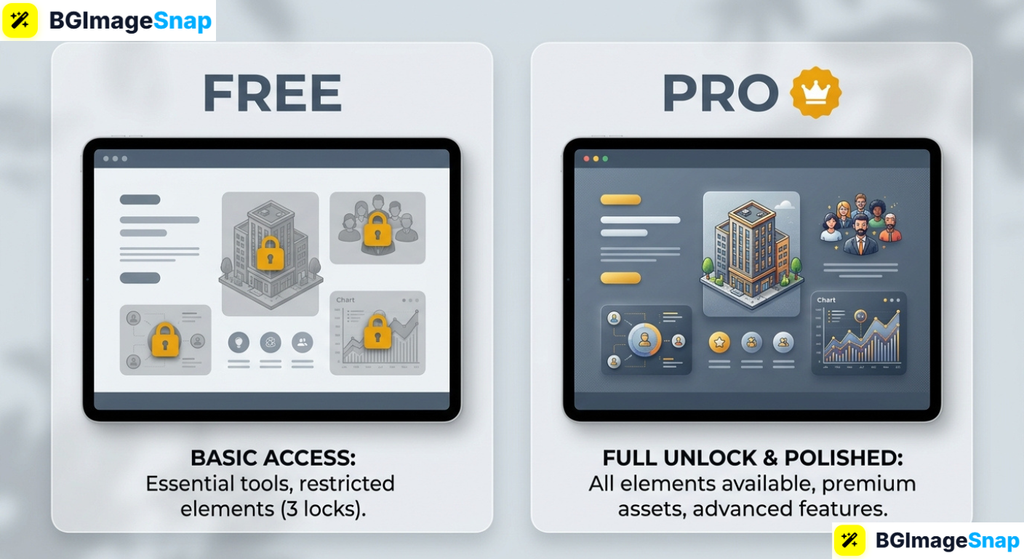 Canva Pro versus free plan feature comparison