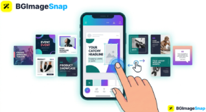 Canva app mobile editor creating a social media post with touch controls